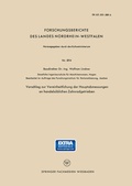 Cover: Vorschlag zur Vereinheitlichung der Hauptabmessungen an handels&uuml;blichen Zahnradgetrieben - VS Verlag f&uuml;r Sozialwissenschaften