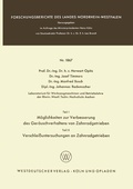 Cover: Teil I: M&ouml;glichkeiten zur Verbesserung des Ger&auml;uschverhaltens von Zahnradgetrieben. Teil II: Verschlei&szlig;untersuchungen an Zahnradgetrieben - VS Verlag f&uuml;r Sozialwissenschaften
