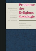 Cover: Probleme der Religionssoziologie - VS Verlag f&uuml;r Sozialwissenschaften
