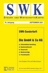 Abbildung von: SWK-Sonderheft - Die GmbH & Co KG - Linde