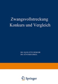 Abbildung von: Zwangsvollstreckung Konkurs und Vergleich - Springer Gabler