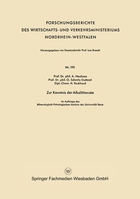 Abbildung von: Zur Kenntnis der Alkalititanate - VS Verlag für Sozialwissenschaften