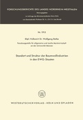 Cover: Standort und Struktur der Baumwollindustrien in den EWG-Staaten - VS Verlag f&uuml;r Sozialwissenschaften