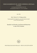 Cover: Standort und Struktur der Baumwollindustrien in den EWG-Staaten - VS Verlag f&uuml;r Sozialwissenschaften