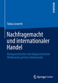 Abbildung von: Nachfragemacht und internationaler Handel - Springer Gabler