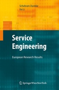 Cover: Service Engineering - Springer