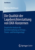 Cover: Die Qualit&auml;t der Lageberichterstattung von DAX-Konzernen - Springer Gabler