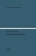 Cover: Soziologie der Kirchenmusik - VS Verlag f&uuml;r Sozialwissenschaften