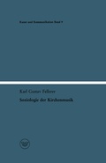 Cover: Soziologie der Kirchenmusik - VS Verlag f&uuml;r Sozialwissenschaften