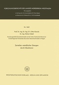 Cover: Zerteilen metallischer Stangen durch Abscheren - VS Verlag f&uuml;r Sozialwissenschaften
