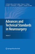Cover: Advances and Technical Standards in Neurosurgery - Springer