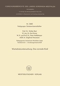 Cover: Wortschatzuntersuchung: Das normale Kind - VS Verlag f&uuml;r Sozialwissenschaften