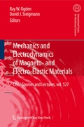 Cover: Mechanics and Electrodynamics of Magneto- and Electro-elastic Materials - Springer