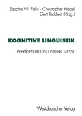 Cover: Kognitive Linguistik - VS Verlag f&uuml;r Sozialwissenschaften