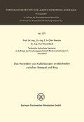 Cover: Das Herstellen von Au&szlig;enborden an Blechteilen zwischen Stempel und Ring - VS Verlag f&uuml;r Sozialwissenschaften