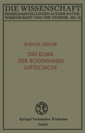 Cover: Das Klima der bodennahen Luftschicht - Vieweg+Teubner Verlag