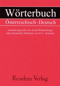 Abbildung von: Wörterbuch Österreichisch - Deutsch - Residenz