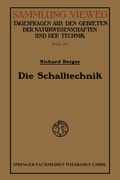 Cover: Die Schalltechnik - Vieweg+Teubner Verlag