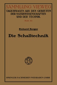 Enlarge image Cover: Die Schalltechnik - Vieweg+Teubner Verlag