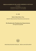 Cover: Die Standorte der westdeutschen Papierindustrie - VS Verlag f&uuml;r Sozialwissenschaften