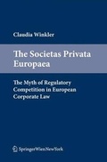 Cover: The Societas Privata Europaea - Springer