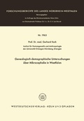 Cover: Genealogisch-demographische Untersuchungen &uuml;ber Mikrocephalie in Westfalen - VS Verlag f&uuml;r Sozialwissenschaften