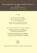 Cover: Untersuchungen auf dem Gebiete der praktischen Mathematik - VS Verlag f&uuml;r Sozialwissenschaften