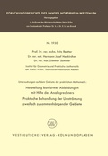 Cover: Untersuchungen auf dem Gebiete der praktischen Mathematik - VS Verlag f&uuml;r Sozialwissenschaften