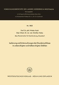Cover: Isolierung und Untersuchungen der Oxydeinschl&uuml;sse in unberuhigten und teilberuhigten St&auml;hlen - VS Verlag f&uuml;r Sozialwissenschaften