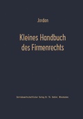 Cover: Kleines Handbuch des Firmenrechts - Springer Gabler