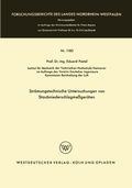 Cover: Str&ouml;mungstechnische Untersuchungen von Staubniederschlagsme&szlig;ger&auml;ten - VS Verlag f&uuml;r Sozialwissenschaften