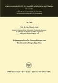 Cover: Str&ouml;mungstechnische Untersuchungen von Staubniederschlagsme&szlig;ger&auml;ten - VS Verlag f&uuml;r Sozialwissenschaften