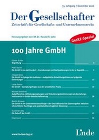 Abbildung von: 100 Jahre GmbH - Linde