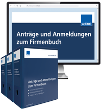 Abbildung von: Anträge und Anmeldungen zum Firmenbuch - WEKA