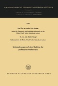 Cover: Untersuchungen auf dem Gebiete der praktischen Mathematik - Vieweg+Teubner Verlag