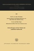 Cover: Untersuchungen auf dem Gebiete der praktischen Mathematik - Vieweg+Teubner Verlag
