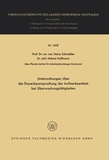Cover: Untersuchungen &uuml;ber die Dauerbeanspruchung der Aufmerksamkeit bei &Uuml;berwachungst&auml;tigkeiten - VS Verlag f&uuml;r Sozialwissenschaften