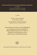 Cover: Untersuchungen &uuml;ber die numerische Behandlung von Anfangswertproblemen gew&ouml;hnlicher Differentialgleichungssysteme mit Hilfe von LIE-Reihen und Anwendungen auf die Berechnung von Mehrk&ouml;rperproblemen - Vieweg+Teubner Verlag