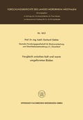 Cover: Vergleich zwischen kalt und warm umgeformten B&ouml;den - VS Verlag f&uuml;r Sozialwissenschaften