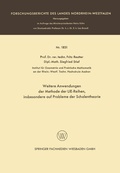 Cover: Weitere Anwendungen der Methode der LIE-Reihen - Vieweg+Teubner Verlag