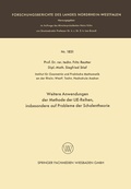 Cover: Weitere Anwendungen der Methode der LIE-Reihen - Vieweg+Teubner Verlag