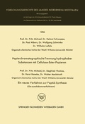 Cover: Papierchromatographische Trennung hydrophober Substanzen mit Cellulose-Ester-Papieren. Ein neues Verfahren zur Peptid-Synthese (Oxazolidonverfahren) - VS Verlag f&uuml;r Sozialwissenschaften