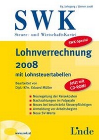 Abbildung von: Lohnverrechnung 2008 mit Lohnsteuertabellen - Linde