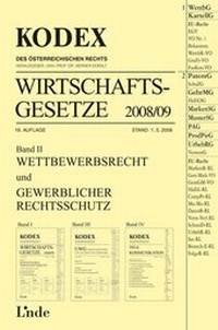Abbildung von: Kodex Wirtschaftsgesetze, Band II - Linde