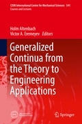 Cover: Generalized Continua - from the Theory to Engineering Applications - Springer