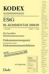 Abbildung von: KODEX EStG Richtlinien-Kommentar 2008/09 - Linde