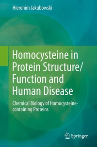 Abbildung von: Homocysteine in Protein Structure/Function and Human Disease - Springer