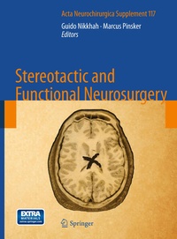 Enlarge image Cover: Stereotactic and Functional Neurosurgery - Springer