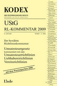 Abbildung von: Jubiläumsabo KODEX UStG-Richtlinien-Kommentar 2009 - Linde