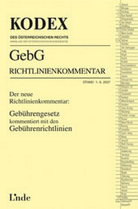 Abbildung von: Jubiläumsabo KODEX Gebührengesetz-Richtlinien-Kommentar - Linde